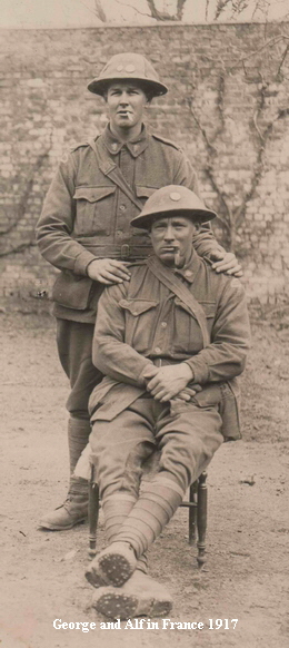 George and Alf in France 1917